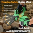 thumbnail image 4 of WORKPROX Mini Chainsaw Cordless,6 inch Handheld Electric Chain Saw with Type-C Fast Charging Battery 20V 2.0Ah,Pruning Saw for Tree Branches,Wood Cutting,Garden Gifts for Men Women, 4 of 9