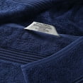 thumbnail image 6 of Superior Egyptian Cotton Absorbent 6-Piece Navy Blue Towel Set, 6 of 13