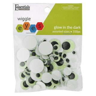 Essentials by Leisure Arts Eyes Paste On Moveable 15mm Black 96pc Googly  Eyes, Google Eyes for Crafts, Big Googly Eyes for Crafts, Wiggle Eyes,  Craft Eyes