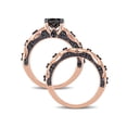 thumbnail image 4 of Everly Women's Diamond 10k Rose Gold Bridal Set, 4 of 6