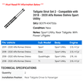 thumbnail image 2 of Tailgate Strut Set 2 - Compatible with 2018 - 2020 Alfa Romeo Stelvio Sport Utility 2019, 2 of 2