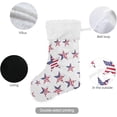 thumbnail image 3 of Coolnut 17.7 Inch Christmas Stockings, 2 PCS USA Flag Stars Presonalized Large Stocking Sock for Family Holiday Xmas Party Decorations, 3 of 7