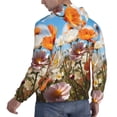 thumbnail image 6 of Lsque Vibrant Field Of Blossoms Pattern Casual Men's Hoodie,Hooded Sweatshirt with Kangaroo Pocket,Pullover Hoodie-3X-Large, 6 of 7