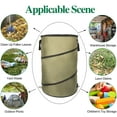 30 Gallon Collapsible Garden Bag/Trash Can Reusable Leaf Bag Pop Up