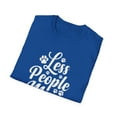 thumbnail image 4 of Less People More Cats - Cute Cat Lover Saying with Paw Prints T-Shirt, 4 of 4