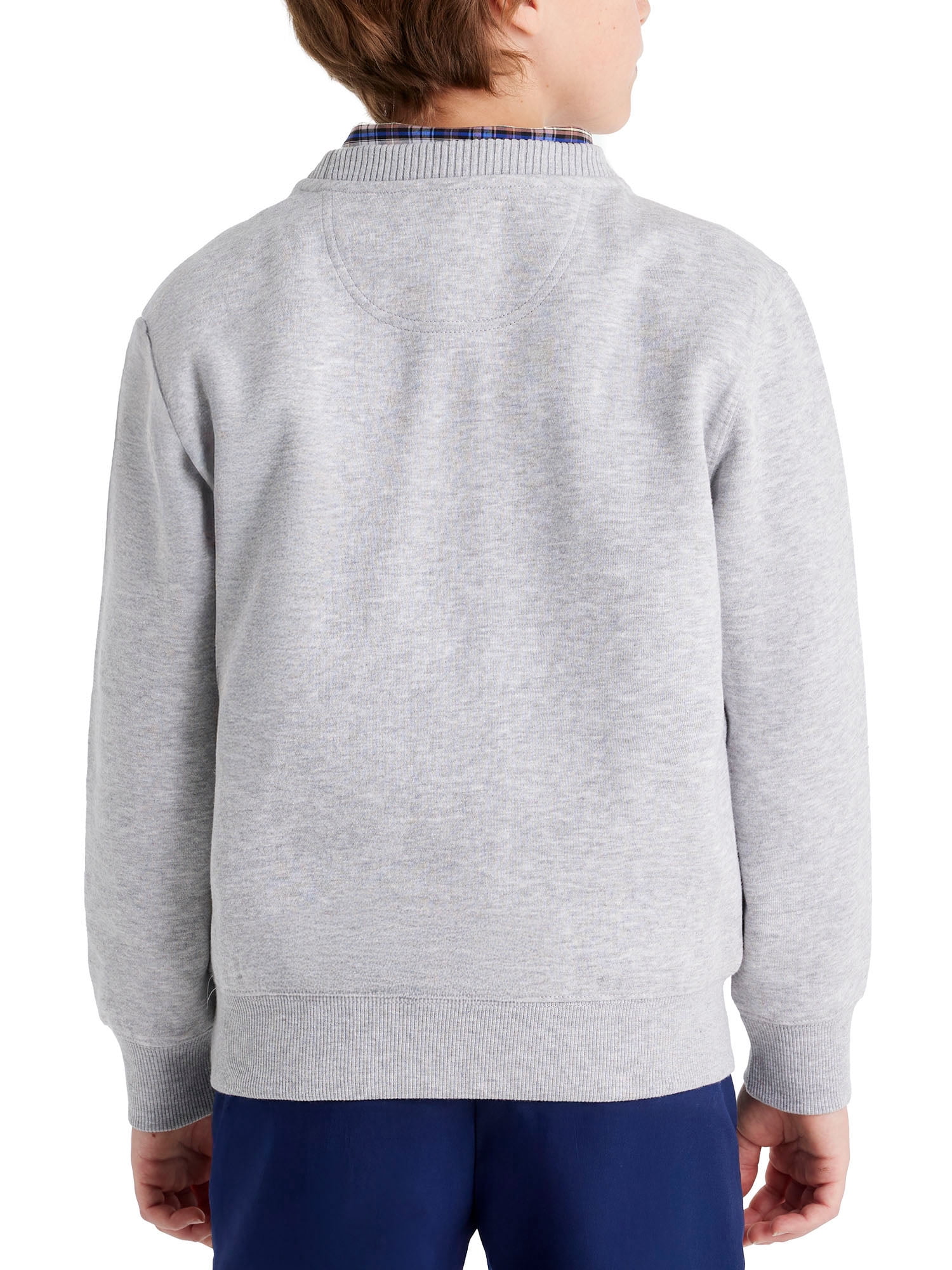 U.S. Polo Assn. Boys Fleece Crew Neck Pullover Sweatshirt, Sizes 4-18