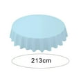 thumbnail image 6 of BAETEUY 84 Inch Round Tablecloth Simple Disposable PE Waterproof Thicker Table Cover Fabric for Home, 6 of 7