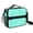 Blue and White, variant on Black and White Checkered Pattern Insulated Lunch Bag with Shoulder Strap and Bottle Holder,Bento School Lunch Bag Box,11x9.5x3.5 Inches