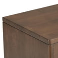 thumbnail image 5 of Harper 30 inch Wide Solid Hardwood Mid-Century Modern Low Storage Cabinet in Walnut Brown, 5 of 7