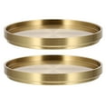 thumbnail image 4 of Gold Brass Coasters for Drinks Tabletop Decor, 4 of 7