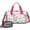 Bull Terriers and, variant on Women Men Gym Bag,Basset Hound and Pioneer Flower Small Duffle Bag Spend the Night Bags for Women with Shoes Compartment Washbag,Detachable Shoulder Strap,19.7x8.3x11 Inches