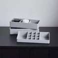 thumbnail image 4 of OnDisplay Deluxe Makeup/Cosmetic/Jewelry Organizer - Stacking Divided Tray Organization, 4 of 7