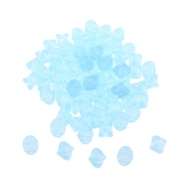 Perlas sueltas de acrílico Sunnimix forma de jalea 9 mm Azul claro