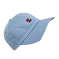 thumbnail image 2 of Guardurnaity Gorra de béisbol con bordado de rosas florales para hombre y mujer, gorra de lona ajustable de algodón con visera Sombreros Azul Guardurnaity PS14633-04, 2 of 6