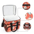thumbnail image 6 of FORMRS Insulated Cooler Bag 24 Cans Capacity Soft Leakproof Lunch Box with Side Pockets, Retro Christmas Ornaments Pattern, 6 of 7
