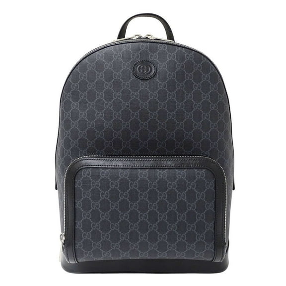 Pre-Owned Gucci Men's GG Supreme Canvas Backpack (704017) in Black (Good)