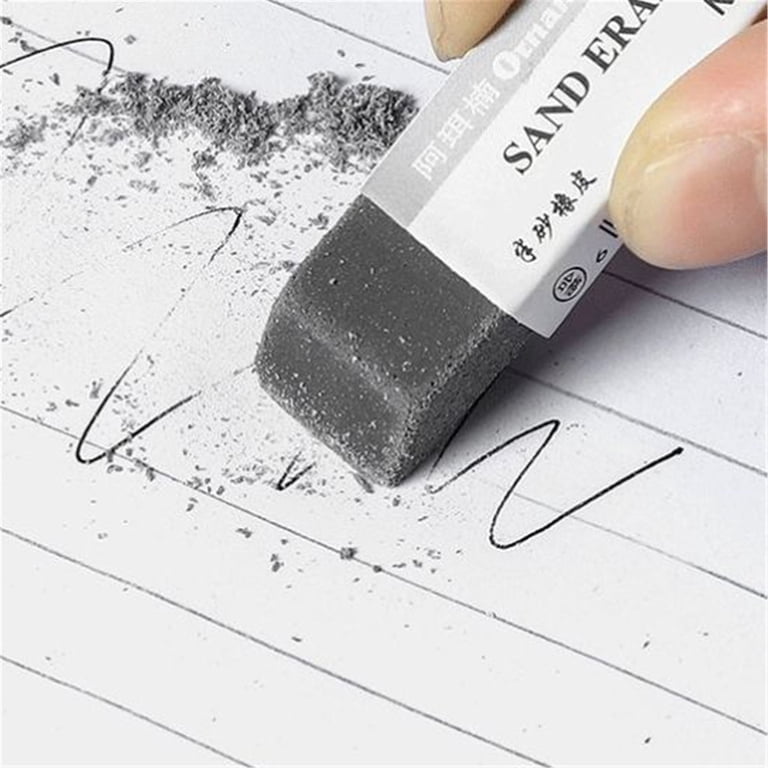 Sand Eraser 4-Pack - Erasers For Removing Colored Pencil & Ink Marks From Paper