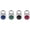 Black, Red, Green, Blue, variant on Kwikset 2" Combination Dial Padlock with 13/16" Shackle, Black