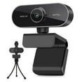 thumbnail image 1 of Webcam with Microphone, Full HD 1080P Webcam Video Camera for Computers PC Laptop Desktop, USB Plug and Play, Conference Study, Meeting, Video Calling, 1 of 5