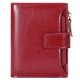 thumbnail image 1 of Women's Small Leather Blocking Bifold Zipper Pocket Wallet Ladies Credit Card Slots Purse, Pocket Wallet Card Case Purse with ID Window (red), 1 of 5