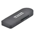 thumbnail image 4 of Cateissary Lector de tarjetas 2 en 1 tipo c USB 3.0 Cabezales duales TF Tarjetas de memoria Dispositivo de lectura y escritura Juegos de teclado y mouse para computadora, 4 of 6