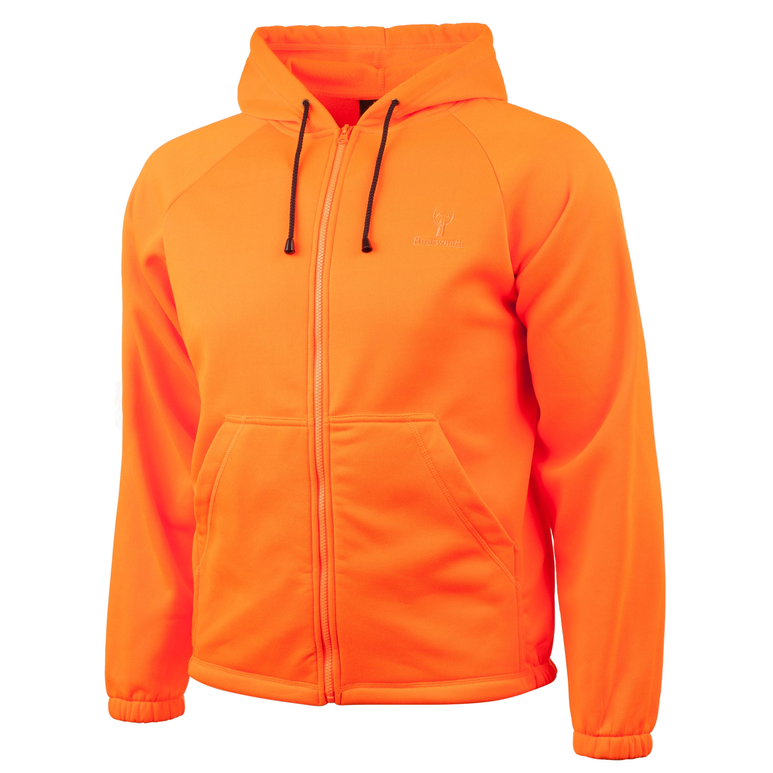 Huntworth - Men's Blaze Orange Jersey Knit Hoodie Medium - Walmart.com ...