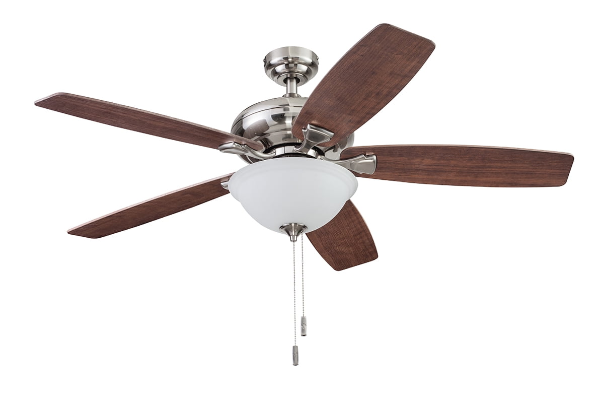 Honeywell Valleyview 52" Satin Nickel 5-Blade Bowl Ceiling Fan