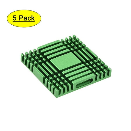 UPC: 0038113117759 | Heatsink for North Bridge South Bridge Chip Cooler Green 38 x 38 x 6 mm 5 Pack