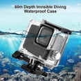 thumbnail image 1 of For GoPro HERO 4K 2024 PULUZ 60m / 196ft Waterproof Housing Protective Case with Buckle Basic Mount & Screw (Transparent), 1 of 3