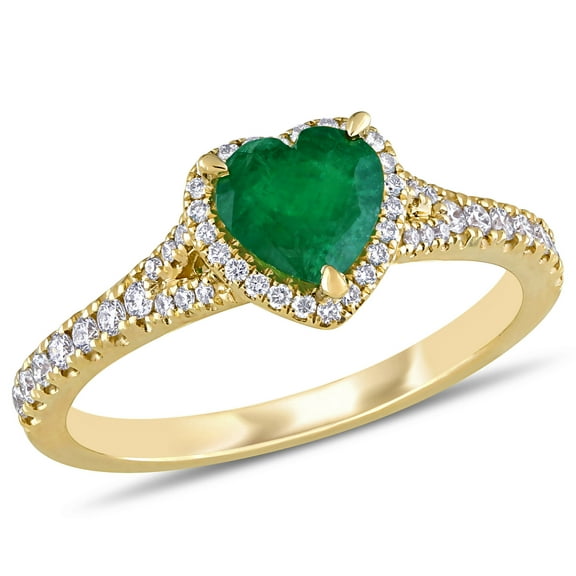 Everly Women's Emerald 14k Yellow Gold Ring