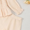 thumbnail image 4 of Gerichy Baby Girl Outfits Solid Color Toddler Girls Fall Winter Outfits Floral Long Sleeve Shirt Pants Set 6M-5T, 4 of 6