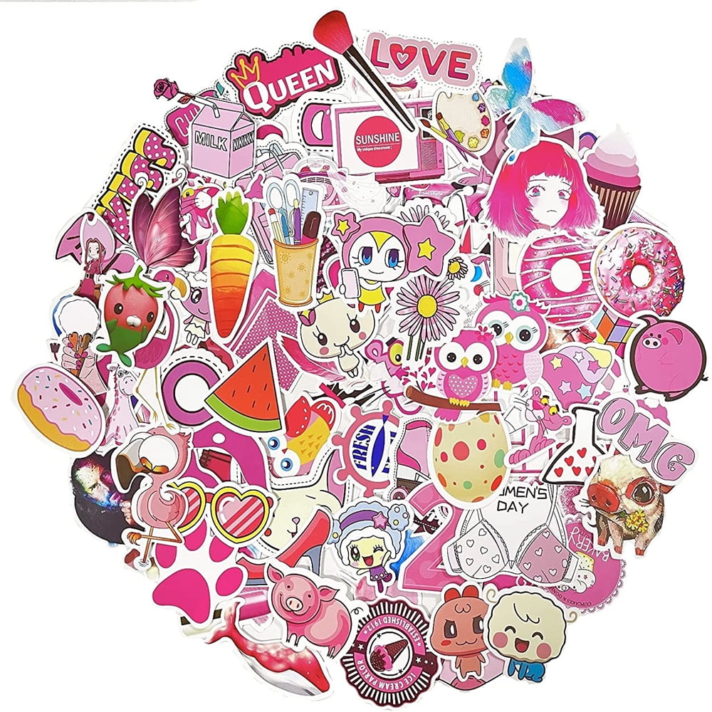100 Pc Anime Stickers Kawaii Cartoon 3D Puffy Sticker Gift for Kids Teen  Party