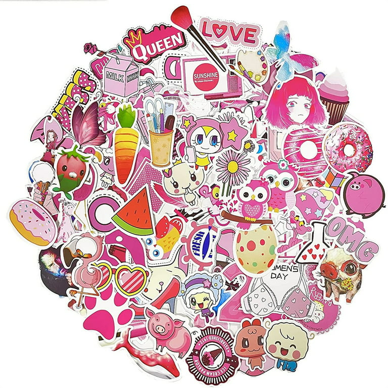 Cute Stickers 100 Pack Cartoon Animal Aesthetic Sticker Decals  for Kids Grils Boys Teens Stickers for Water Bottle Notebooks Party Favor  Bags and Centerpieces : Toys & Games