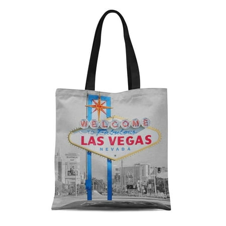 Las Vegas Skyline Tote Bag – Vintage Watercolor Canvas Bag, Souvenir Gift For Travel Lovers