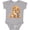 AC-Heather Grey, variant on Golden Retriever with Teddy Boys or Girls Baby Bodysuit