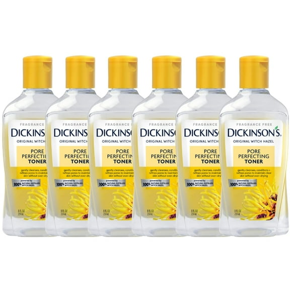 Dickinson's Toner Perfecteur de Pores à l'Hamamélis Original, 100 % Naturel, 8 Fl Oz (Lot de 6)