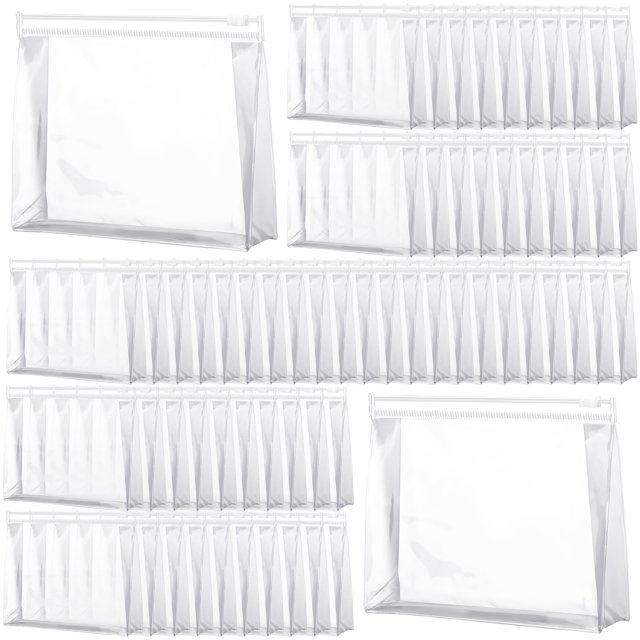 Bolsa de maquillaje Xuniea Mini, organizador de viaje y artículos de tocador de viaje de PVC transparente