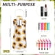 thumbnail image 2 of 2 fundas para bálsamo labial con forma de girasol, llavero, estuche para lápiz labial, flores, colorido, rectangular, de neopreno, con clip para brillo labial., 2 of 9