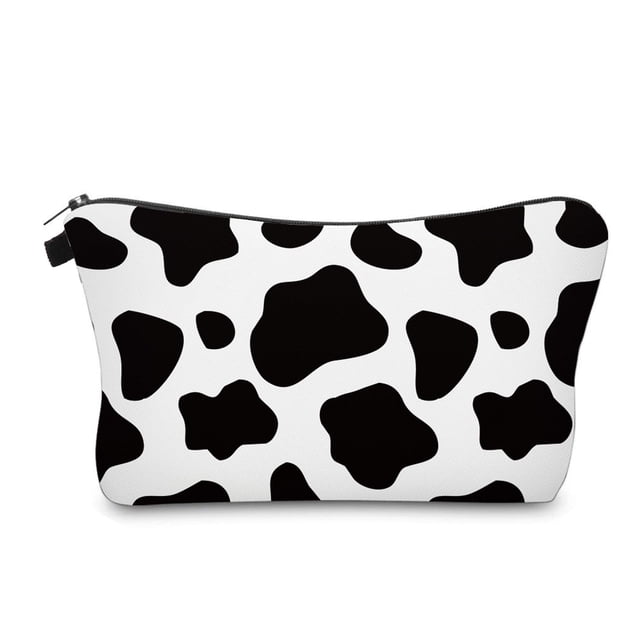 Bolsa de maquillaje de viaje, bolsa de cosméticos, pequeña bolsa de regalo para mujeres, pequeña pero lo suficientemente espaciosa para guardar tus productos de belleza básicos (estampado de