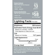 GE Specialty LED Light Bulb, 40 Watts, Daylight, A15 Appliance Bulb, Medium Base, Clear Finish