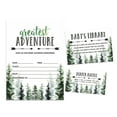thumbnail image 1 of Inkdotpot Set Of 30Jungle Animals Baby Shower Invitations-Diaper Raffle Tickets And Baby Shower Book Request Cards Greatest Adventure Invites Its A Boy Its A Girl, 1 of 1