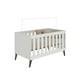 thumbnail image 1 of Cuna Clasica Vintage 3 Niveles Altura Blanca Con Patas BB05, 1 of 4