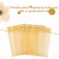 thumbnail image 3 of Wiomeask 100 Pack 4x6 Inch Yellow Mesh Drawstring Gift Bags for Jewelry, Candy, Wedding Favors, Christmas, 3 of 7