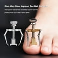 thumbnail image 3 of Minnieouse Toe Nail Fixer Corrector Ingrown Tratamiento Groove Steel Recover Pedicura Uña Pie Ortesis Acronyx Ayudas para vestirse con gancho de botón plata, 3 of 6