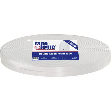 UPC 848109022857 product image for Tape Logic® Double-Sided Foam Tape  3  Core  0.75  x 216   White  Case Of 2 | upcitemdb.com