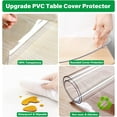 Waterproof Clear Plastic Tablecloth Roll Heat Resistant Vinyl Cover