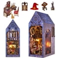 thumbnail image 4 of Marycele Book Nook Kit for Adults Teens, 3D Wooden Puzzles with Sensor Light, 4 of 5