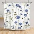 thumbnail image 5 of Orange Shower Curtains for Bathroom Fresh Fruits Flowers Green Leaves Allover Shower Curtain, 5 of 5