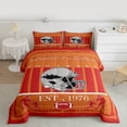 thumbnail image 3 of Homewish Tampa Bay City Bedding Comforter Set,American Ball Game Sport Twin Comforter Sets,Gray Rugby Helmet Bedding Set For Boys,Super Cozy Room Decor Reversible,2-Piece, 3 of 9