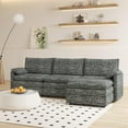thumbnail image 1 of Modular Sectional Sofa with Movable Ottoman, L-Shaped Chenille Cloud Couch, 1 of 2